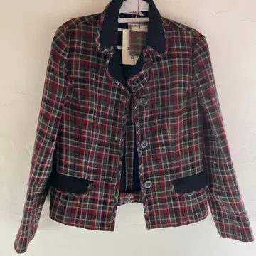 HANAe MORI 체크 무늬 테일러드 자켓