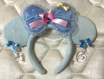 디즈니랜드 미니 마우스 머리띠 스카이블루