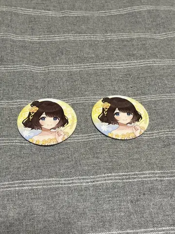 니지산지 아야카키 HANABIYORI 캔뱃지 등신 시가 리코