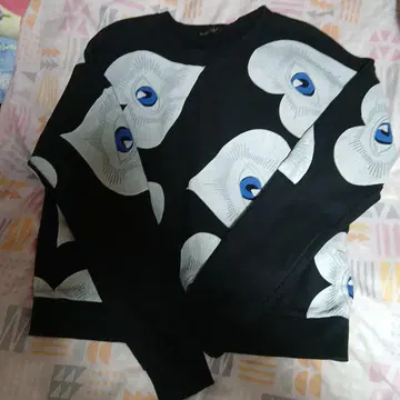 눈 디자인 긴팔 맨투맨 Made in Japan