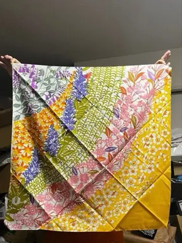 RAAK 꽃무늬 보자기 다색 크레이프 원단