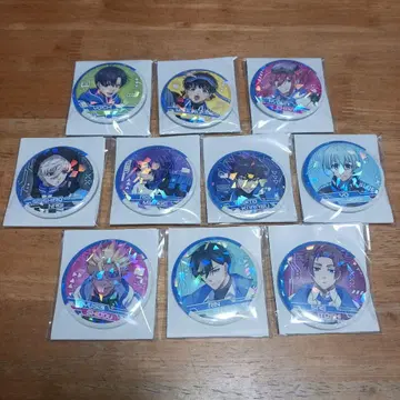 블루 록 전 10종 홀로그램 캔뱃지 사이버 펑크 리바이벌 새상품