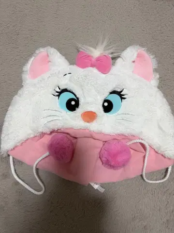 마리 캐릭터 모자 플리스