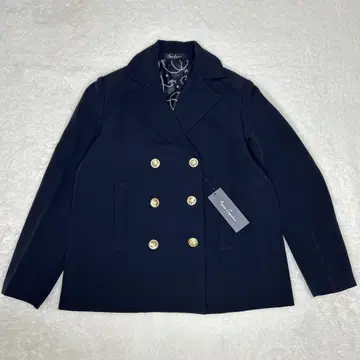 미사용 새상품 [ 네이비 골드 버튼 ] 앙코키누 테일러드 자켓 더블 L