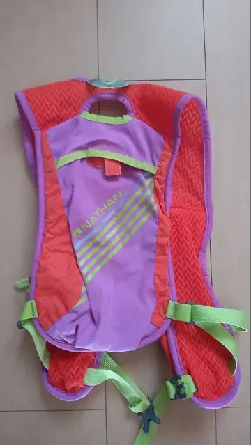 NATHAN 백팩 보라색 오렌지 그린