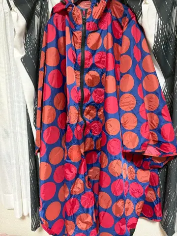 kiu 레인 판초 성인용 도트