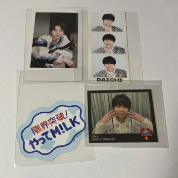 M!LK 시오자키 타이치 스티커 트레이딩 카드 4개 세트