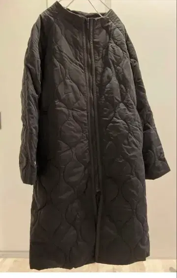 퀼팅 보틀넥 다운 코트