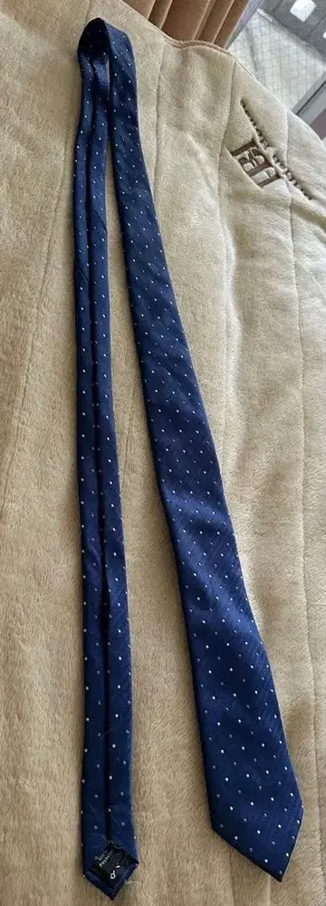 넥타이 네이비&도트