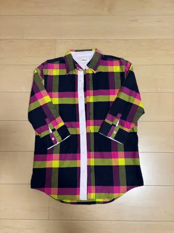 TOMMY 체크 셔츠 7부