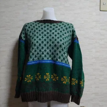 여성용 긴팔 니트 핸드메이드 M~L