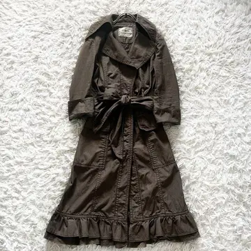 그레이스 콘티넨탈 A라인 트렌치코트 카키