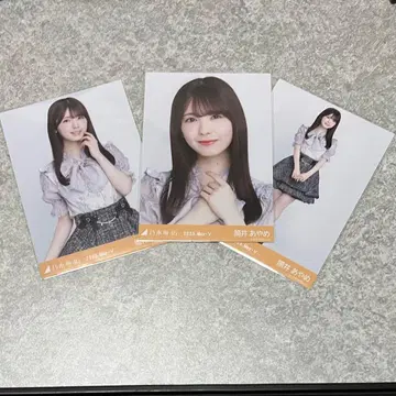 노기자카46 츠츠이 아야메 브로마이드 빅 보타이 블라우스 컴프