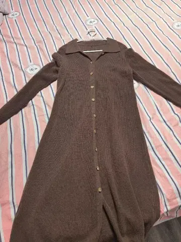 브라운 니트 롱 원피스 M 사이즈