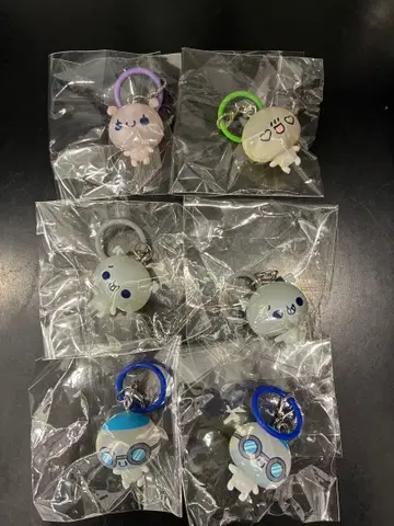 푹푹 아와와짱 메지루시 액세서리 가챠가챠 6개 세트