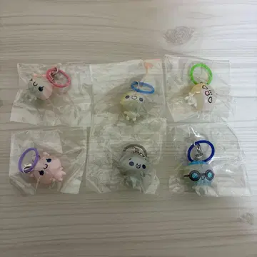 푹푹 아와와짱 메지루시 액세서리 가챠가챠 6개 세트