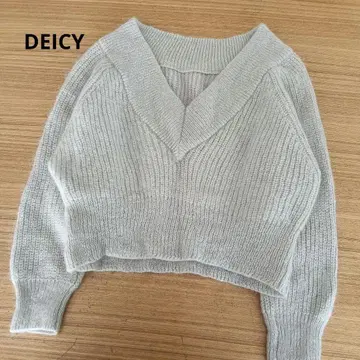 DEICY 데이시 니트 모헤어 울 숏 기장