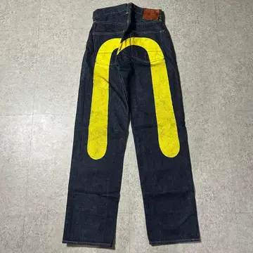 새상품급 EVISU 대흑 데님 팬츠 29 x 35 NO.2