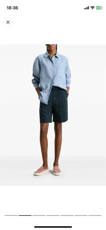 새상품급 울 리치 린넨 셔츠 XS 3만