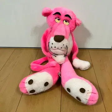 쇼와 레트로 레어 핑크 팬서 봉제 인형