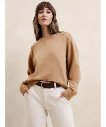 BANANA REPUBLIC 긴팔 니트 카멜