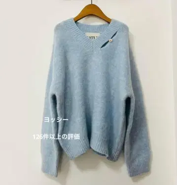 SATUR Essen TwoTone Mohair Blend 니트 스웨터