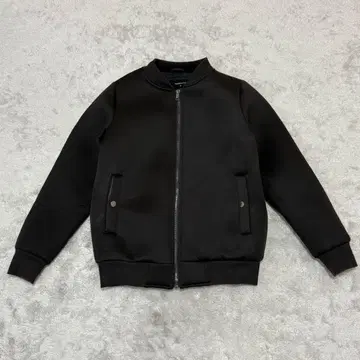 DROPDEAD 자켓 블루종 블랙 엠보 로고 XS 8 BZ35