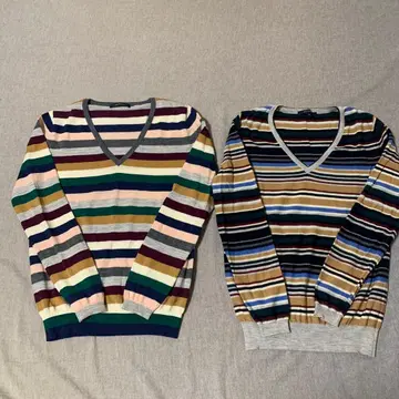 맥피 V넥 스웨터 2점