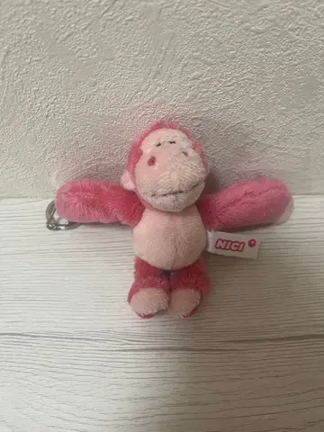 NICI 핑크 봉제 인형 키링