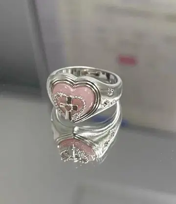 반지 반지 BULUBULU 크로스 하트 반지 고딕