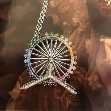 관람차 디자인 브로치