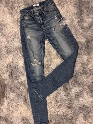 GYDA 데미지 데님 스키니