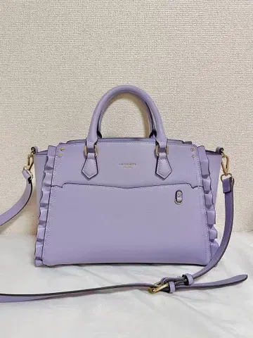 &chouette 최애 활동 가방 클리어 포켓 토트백 퍼플 보라색