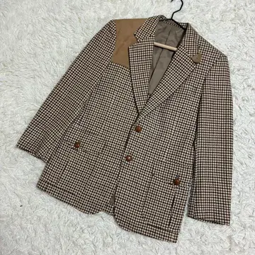 오스카 델라 렌타 하운드투스 패턴 모직 고급 멋스러운 아우터 남성용