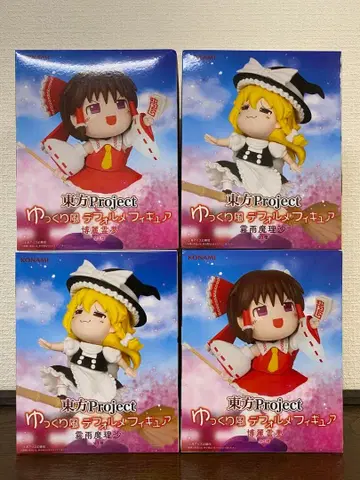 동방Project 키리사메 마리사 하쿠레이 레이무 피규어 4체 세트