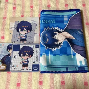 극락탕 니지산지 레오스 빈센트 타월 코스터 엽서