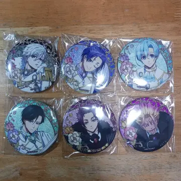 블루 록 빈티지 시리즈 키라키라 캔뱃지 옥좌 3종 Duel 6개 세트