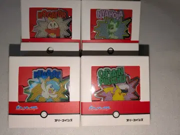 3COINS 포켓몬 핀 배지 4개 세트