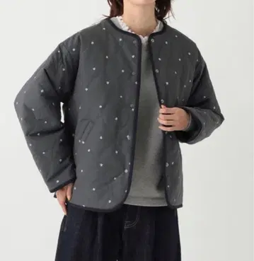 애프터눈 티 리버서블 플라워 프린트 퀼트 자켓 M-L