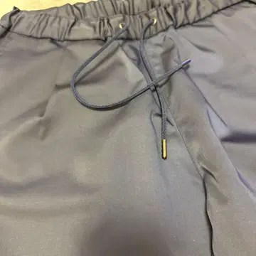 유나이티드 애로우즈 네이비 허리밴딩 슬랙스 울 혼방 L