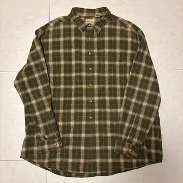 90s~00s L.L.Bean 긴팔 체크 셔츠 XXL