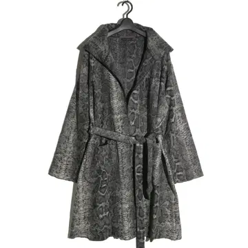 ENGINEERED GARMENTS 스네이크 니트 로브 가운 코트