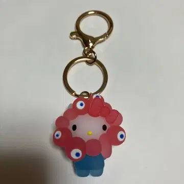 만박 산리오 미야쿠미야쿠 입체 마스코트 키링 클리어 헬로키티