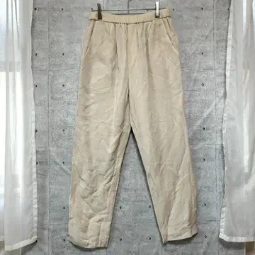 모리스앤선즈 린넨 소재 이지 팬츠 내추럴 코디 허리밴딩