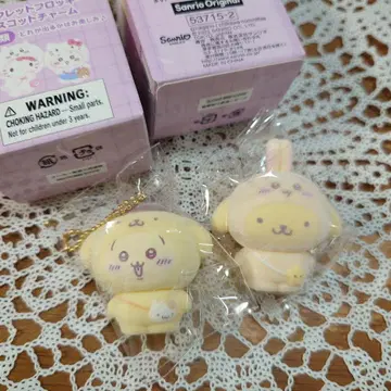 산리오 치이카와 (먼작귀) 시크릿 플로키 마스코트 참 폼폼푸딩