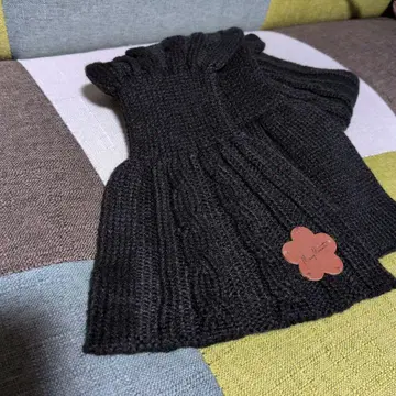 MARY QUANT 케이블 니트 머플러