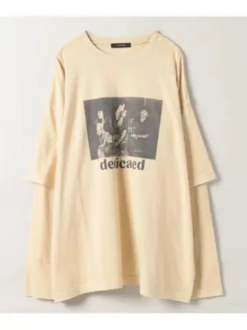 JEANASIS 레이어드 그래픽 프린트 롱 TEE