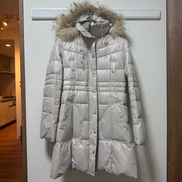 anyFAM 퍼 후드 다운 코트