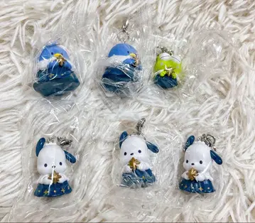 산리오 별색 천사 참 묶음 판매 6개 포차코 케로피 가챠가챠