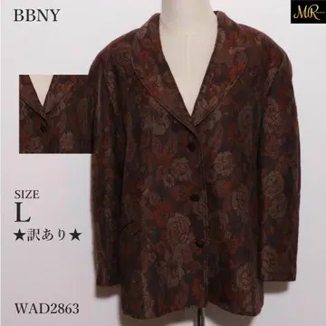 하자품 BBNY 자켓 아우터 테일러드 자켓 긴팔 꽃무늬 프론트 오픈